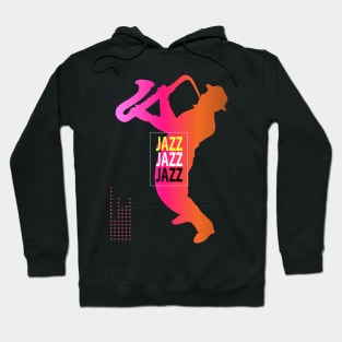 Modern JAZZ MUSIC Festival Lover Musician Saxophone player t-shirt futuristic design Hoodie